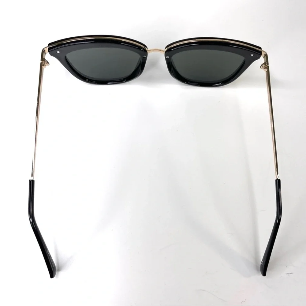 LE SPECS ​​Caliente NEW Black Gold Sunglasses Cat Eye NEW